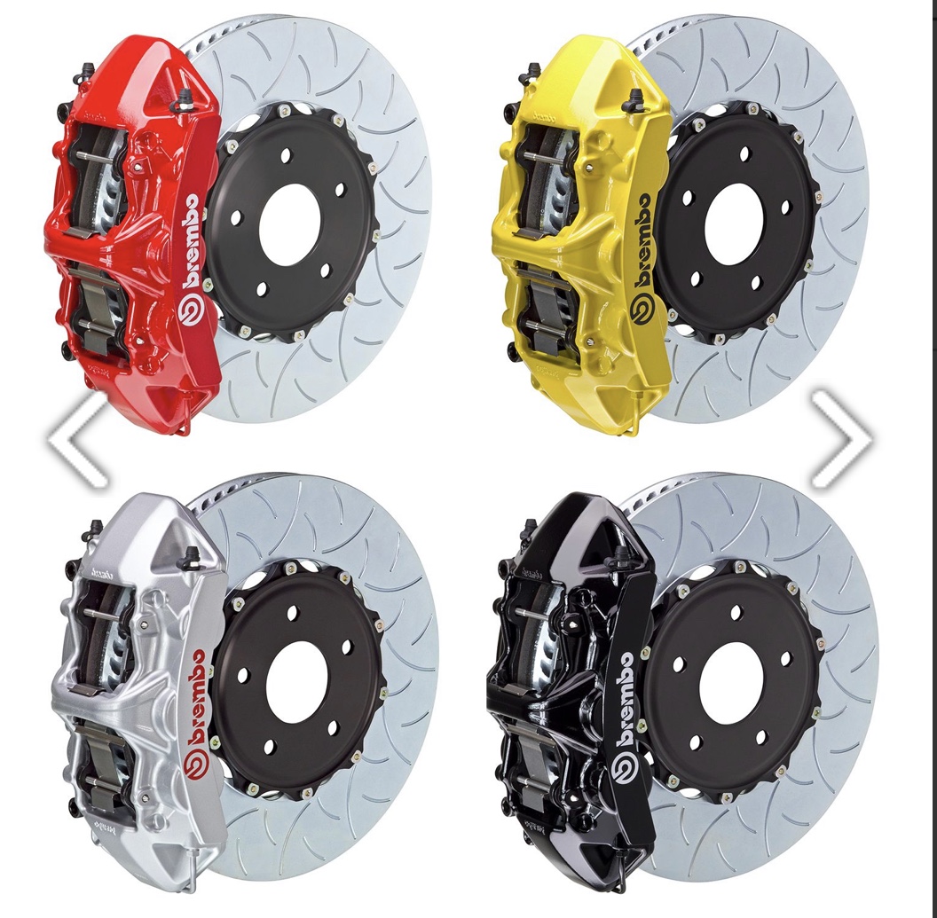 Kit de frenos Brembo GT Big: pinza de 6 pistones con rotores ranurados