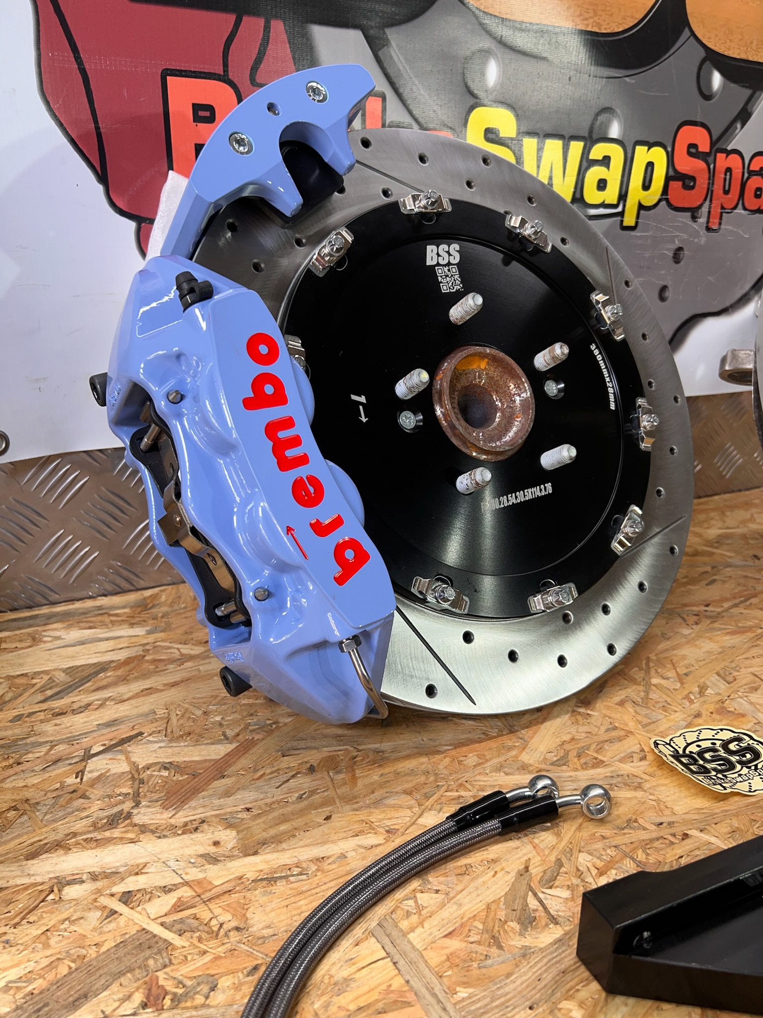 Kit de frenos grandes Brembo GT-S de 6 pistones